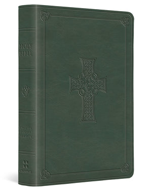 ESV Value Large Print Compact Bible (Trutone, Quiet Forest, Celtic Cross Design) cover image (8252159197384)