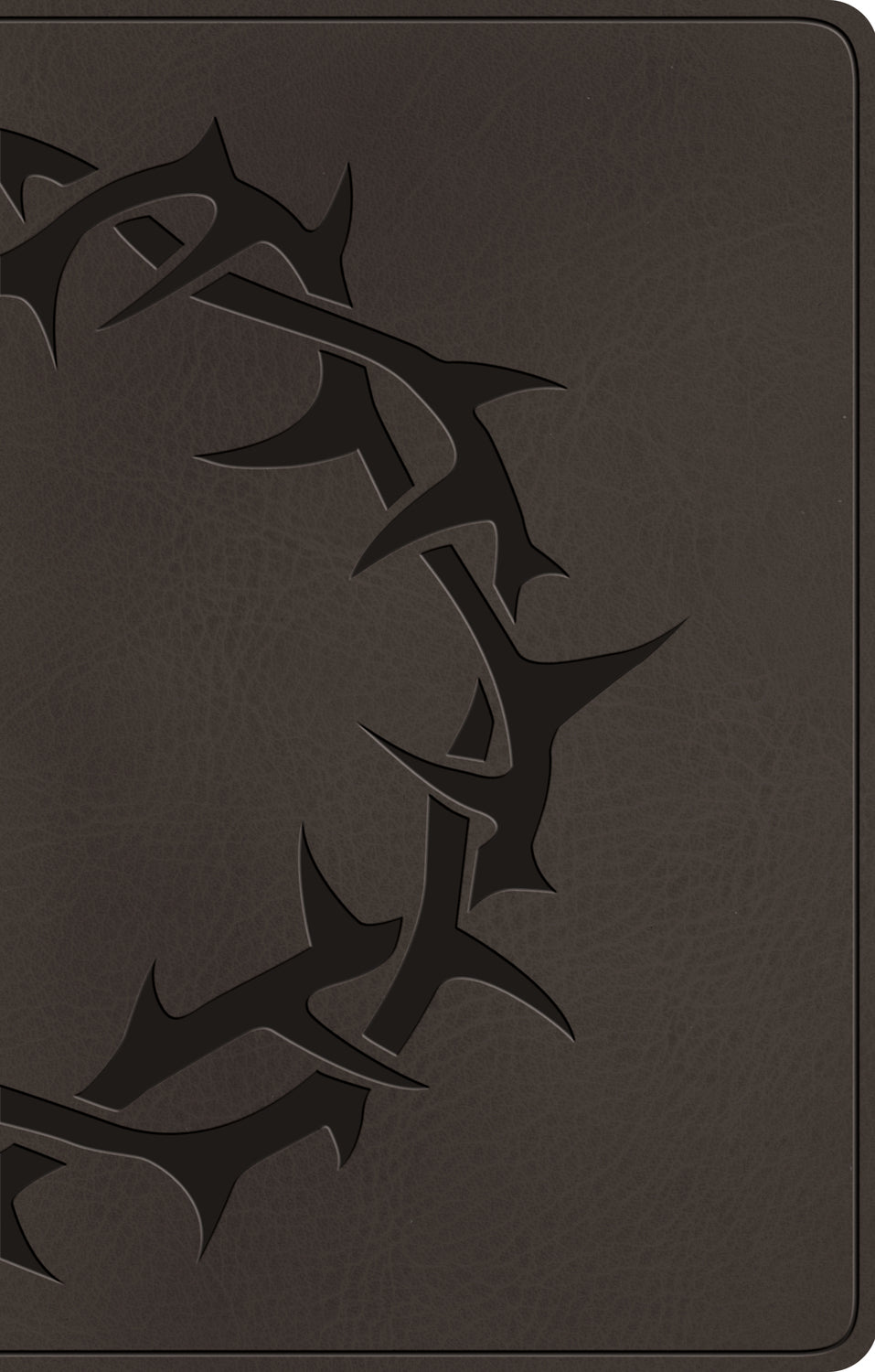 ESV Premium Gift Bible (Trutone, Charcoal, Crown Design) front cover (8252144812232)
