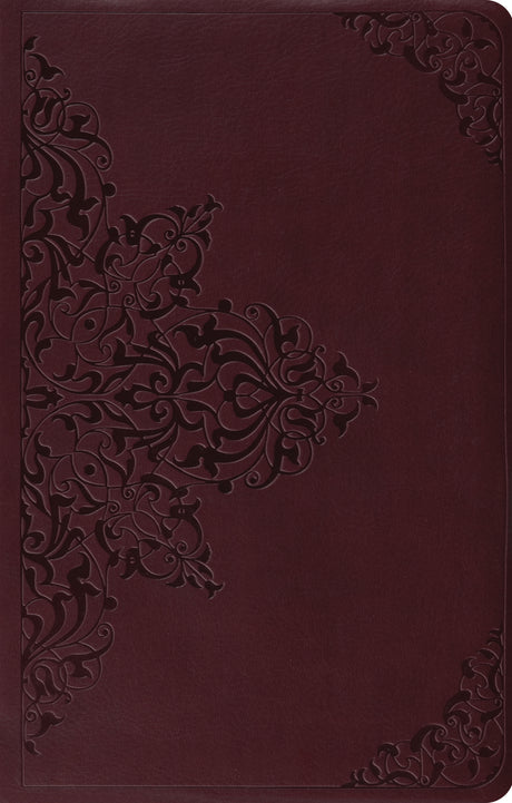 ESV Premium Gift Bible (Trutone, Chestnut, Filigree Design) front cover (8252143075528)