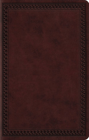 ESV Premium Gift Bible (Trutone, Mahogany, Border Design) front cover (8251948859592)