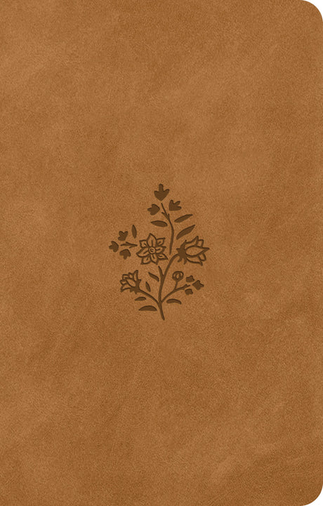 ESV Premium Gift Bible (Trutone, Nubuck Caramel, Wildflower Design) front cover (8252142256328)