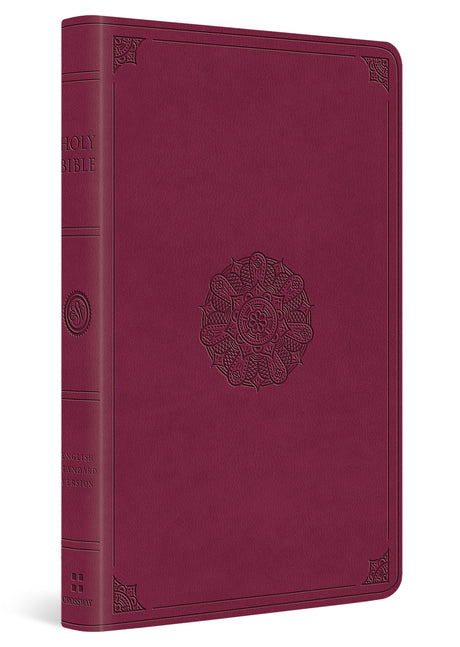 ESV Premium Gift Bible (Trutone, Raspberry, Emblem Design) cover image (8252157755592)