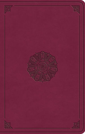 ESV Premium Gift Bible (Trutone, Raspberry, Emblem Design) front cover (8252157755592)
