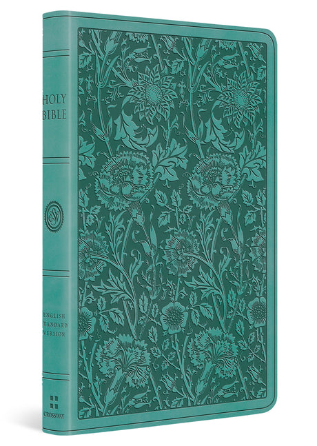 ESV Premium Gift Bible (Trutone, Teal, Floral Design) cover image (8251965866184)