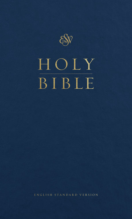 ESV Pew Bible (Hardcover, Blue) front cover (8252157165768)