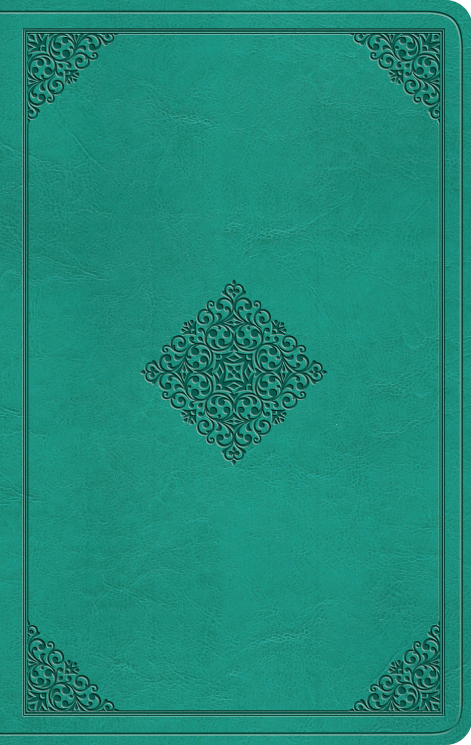 ESV Value Thinline Bible (Trutone, Teal, Ornament Design) front cover (8251953742024)