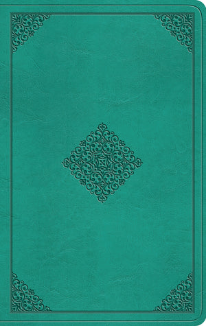 ESV Value Thinline Bible (Trutone, Teal, Ornament Design) front cover (8251953742024)