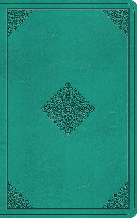 ESV Value Thinline Bible (Trutone, Teal, Ornament Design) front cover (8251953742024)