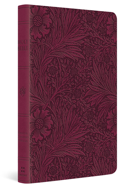 ESV Value Thinline Bible (Trutone, Raspberry, Floral Design) cover image (8251948630216)