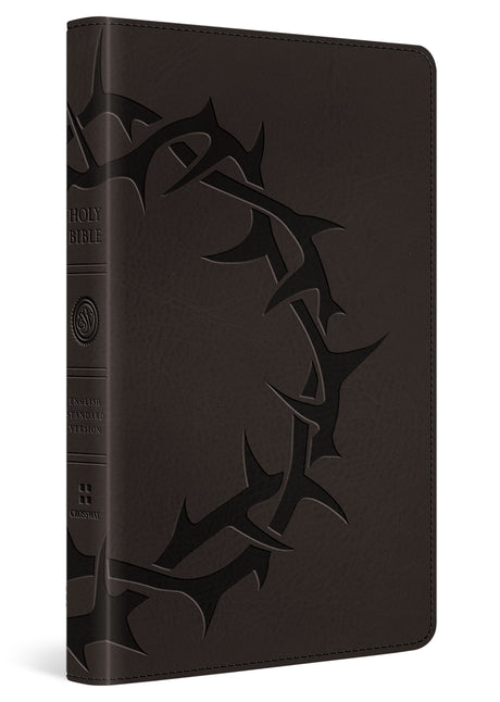 ESV Thinline Bible, Red Letter (Trutone, Charcoal, Crown Design) cover image (8251951546568)