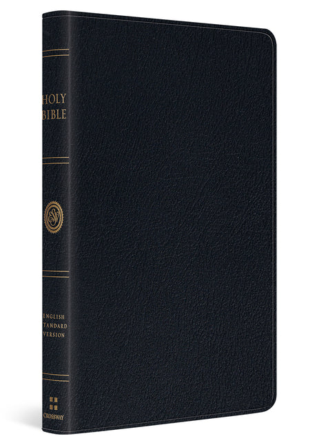 ESV Thinline Bible, Red Letter (Genuine Leather, Black) cover image (8252155953352)