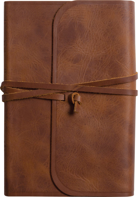 ESV Thinline Bible, Red Letter (Natural Leather, Brown, Flap with Strap) front cover (8252155691208)