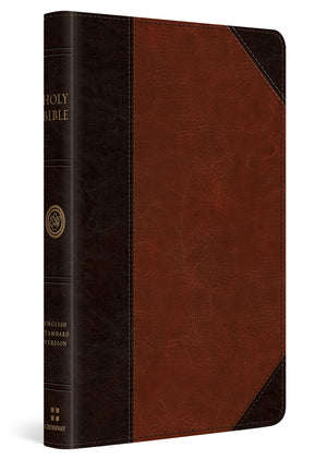 ESV Thinline Bible, Red Letter (Trutone, Brown/Cordovan, Portfolio Design) cover image (8251950989512)