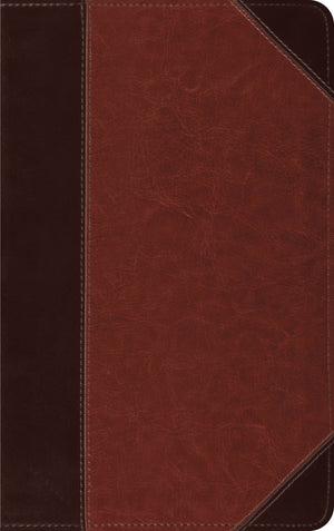 ESV Thinline Bible, Red Letter (Trutone, Brown/Cordovan, Portfolio Design) front cover (8251950989512)