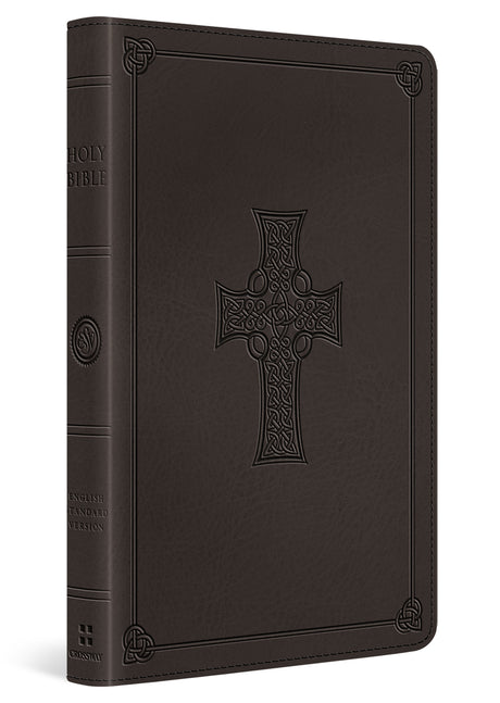 ESV Thinline Bible, Red Letter (Trutone, Charcoal, Celtic Cross Design) cover image (8251961671880)