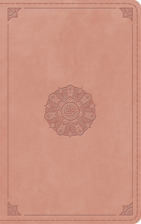 ESV Thinline Bible, Thumb Indexed (Trutone, Blush Rose, Emblem Design) front cover (8252145205448)