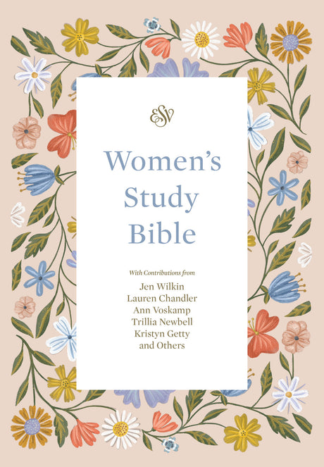 ESV Women's Study Bible (Hardcover, Blush Wildflower Design) front cover (8252135932104)