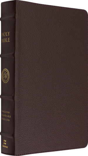 ESV Heirloom Bible, Veritas: Single Column Edition (Calfskin, Mahogany) front cover (8244455243976)