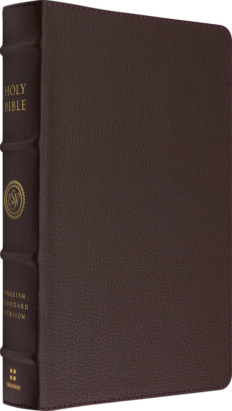 ESV Heirloom Bible, Veritas: Single Column Edition (Calfskin, Mahogany) front cover (8244455243976)