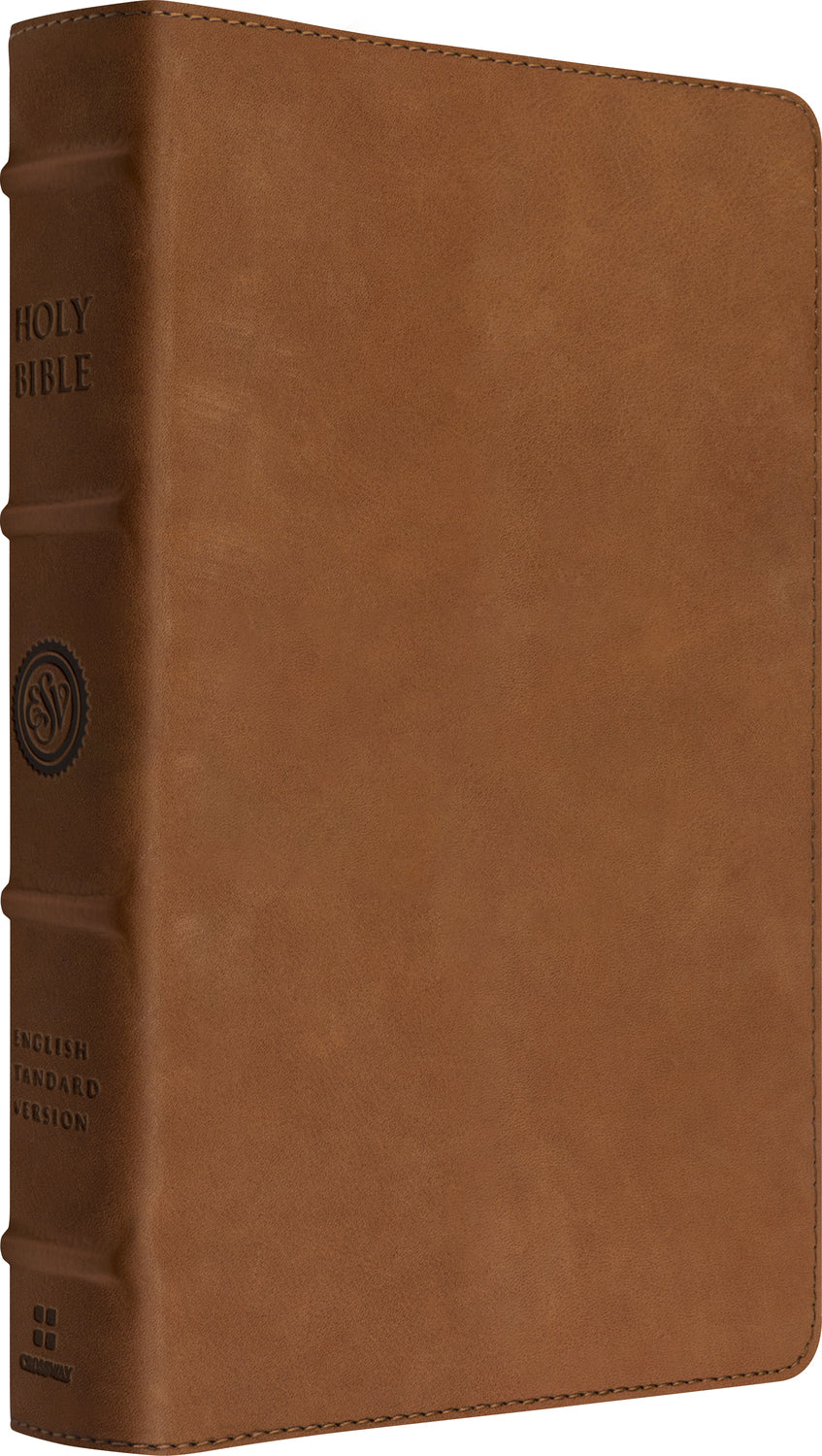 ESV Heirloom Bible, Veritas: Single Column Edition (Cowhide, British Tan, Full Yapp) front cover (8244457210056)