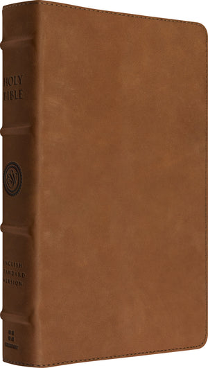 ESV Heirloom Bible, Veritas: Single Column Edition (Cowhide, British Tan, Full Yapp) front cover (8244457210056)