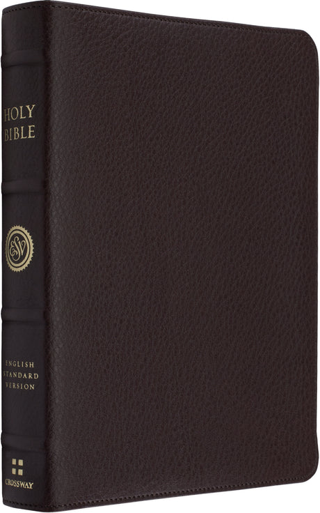 ESV Heirloom Bible, Coram Deo: Thinline Edition (Calfskin, Mahogany) front cover (8334544339144)