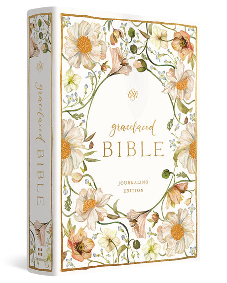 Floral decorated Bible with 'graceful' branding on a white background