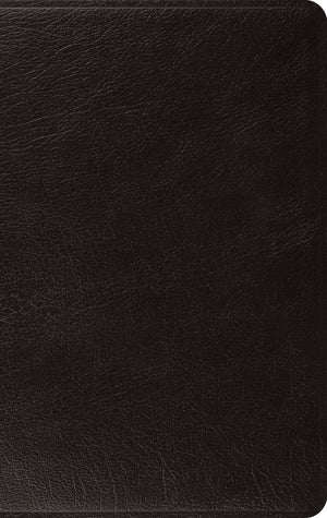 ESV Large Print Thinline Bible (Genuine Leather, Black) front cover (8310749790408)