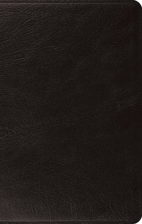 ESV Large Print Thinline Bible (Genuine Leather, Black) front cover (8310749790408)