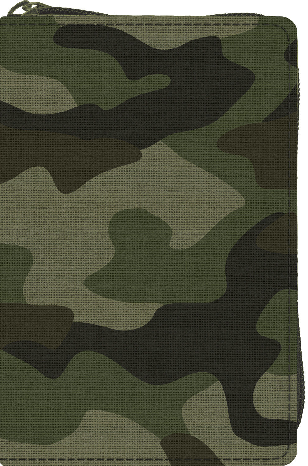 ESV Compact Bible (Canvas with Zipper, Camo Design) front cover (8313262407880)