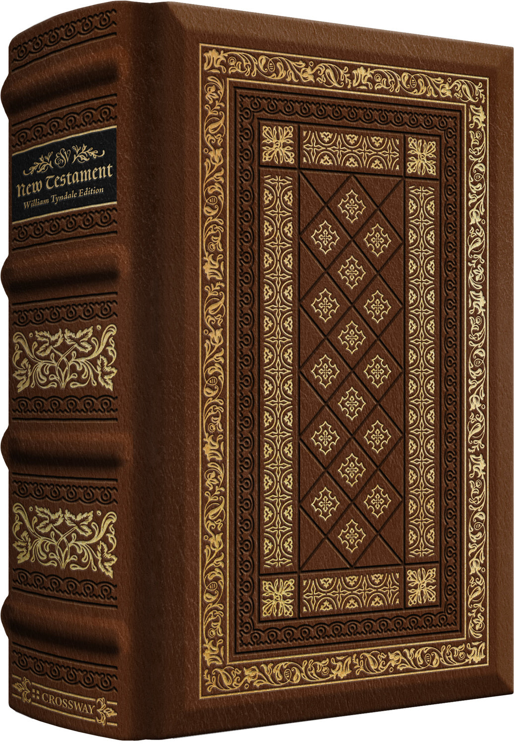ESV New Testament with Illuminated Drop Caps: William Tyndale Commemorative Edition (Leather over Board) front cover (8334534705352)