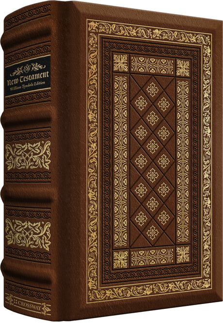 ESV New Testament with Illuminated Drop Caps: William Tyndale Commemorative Edition (Leather over Board) front cover (8334534705352)