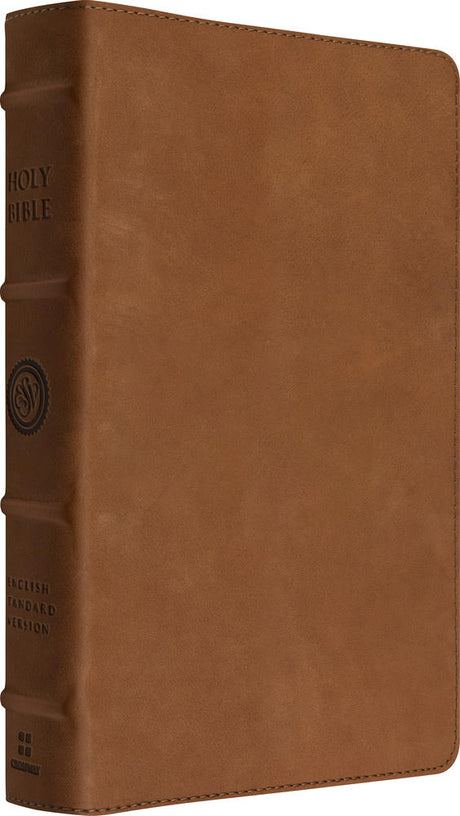 ESV Heirloom Bible, Scriptura Sacra: Personal Size Reference Edition (Cowhide, British Tan) - ESV - 9798874911577