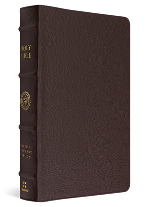 ESV Heirloom Bible, Scriptura Sacra: Personal Size Reference Edition (Calfskin, Mahogany) cover image (8334509572296)