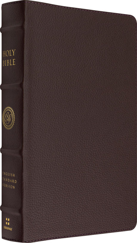 ESV Heirloom Bible, Scriptura Sacra: Personal Size Reference Edition (Calfskin, Mahogany) -  () - 9798874911584