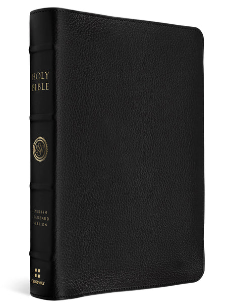 ESV Heirloom Bible, Gratia: Large Print Thinline Reference Edition (Goatskin, Black) cover image (8334549254344)