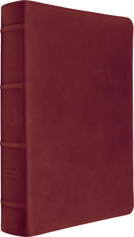 ESV Heirloom Bible, Scriptura Sacra: Personal Size Reference Edition (Cowhide, Carmine Red) front cover (8334547255496)