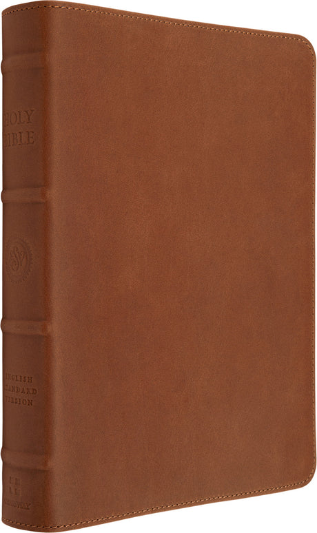 ESV Heirloom Bible, Gratia: Large Print Thinline Reference Edition (Cowhide, British Tan) front cover (8334517010632)