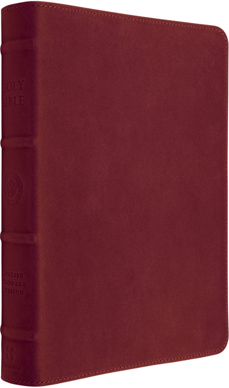 ESV Heirloom Bible, Alpha: Personal Size Edition (Cowhide, Carmine Red, Full Yapp) front cover (8334538473672)