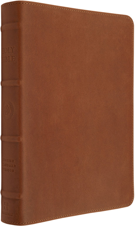 ESV Heirloom Bible, Coram Deo: Thinline Edition (Cowhide, British Tan, Full Yapp) front cover (8334545256648)