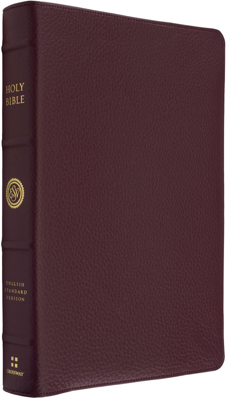 ESV Heirloom Bible, Gloria Dei: Single Column Edition (Calfskin, Bordeaux) front cover (8334544142536)