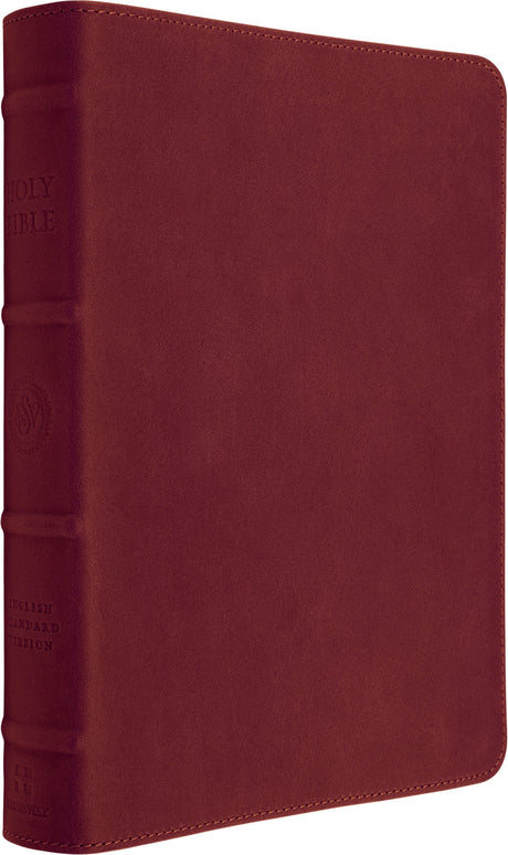 ESV Heirloom Bible, Gratia: Large Print Thinline Reference Edition (Cowhide, Carmine Red) front cover (8334549647560)