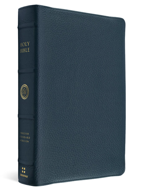 ESV Heirloom Bible, Scriptura Sacra: Personal Size Reference Edition (Calfskin, Meridian Blue, Full Yapp) cover image (8334546436296)