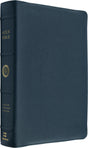 ESV Heirloom Bible, Scriptura Sacra: Personal Size Reference Edition (Calfskin, Meridian Blue, Full Yapp) - ESV - 9798874913687