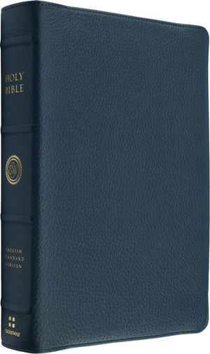 ESV Heirloom Bible, Scriptura Sacra: Personal Size Reference Edition (Calfskin, Meridian Blue, Full Yapp) front cover (8334546436296)