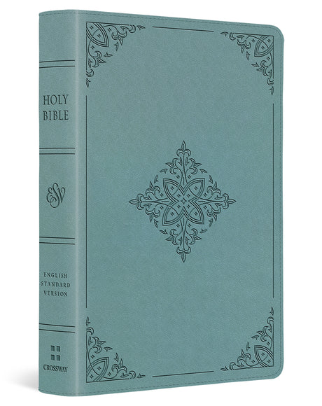 ESV Large Print Compact Bible (Trutone, Paris Sky, Fleur-de-Lis Design) cover image (8334538899656)