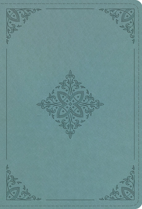 ESV Large Print Compact Bible (Trutone, Paris Sky, Fleur-de-Lis Design) front cover (8334538899656)