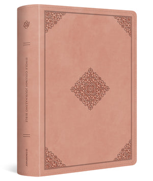 ESV Single Column Journaling Bible, Large Print (Trutone, Blush Rose, Ornament Design) cover image (8334543356104)