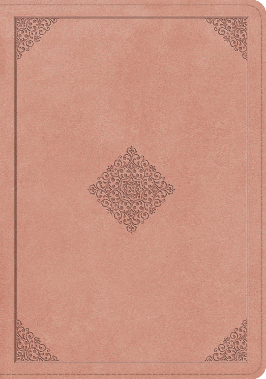 ESV Single Column Journaling Bible, Large Print (Trutone, Blush Rose, Ornament Design) front cover (8334543356104)