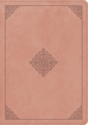 ESV Single Column Journaling Bible, Large Print (Trutone, Blush Rose, Ornament Design) front cover (8334543356104)